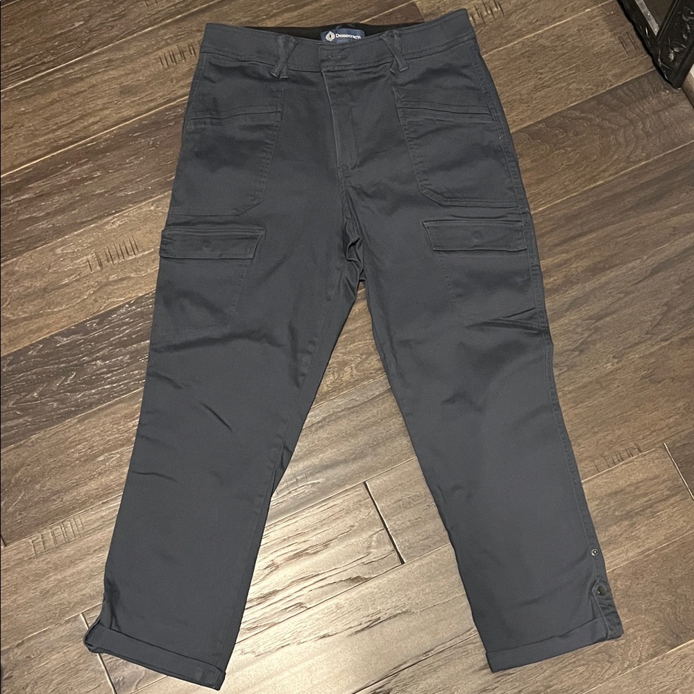 Democracy Women's Navy Blue Ankle Cargo Pants